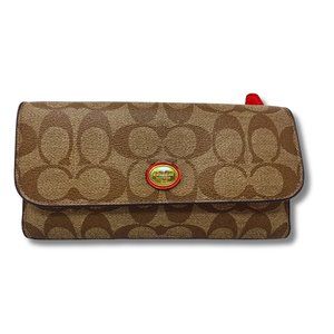 Coach Wallet Light Khaki/Pomegranate